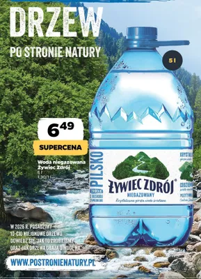 Woda niegazowana Żywiec Zdrój promocja w Netto