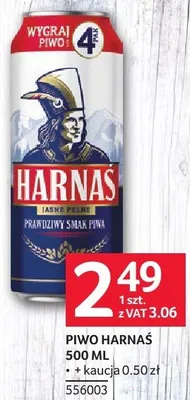 Piwo Harnaś 500 ml promocja w Selgros