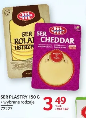 Ser Cheddar plastry Mlekovita 150g promocja w Selgros