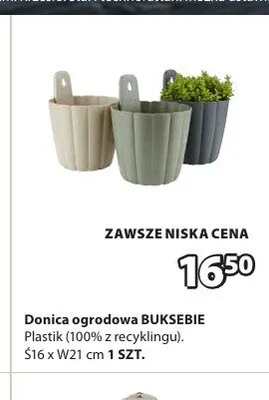 Donica ogrodowa BUKSEBIE Ś16xW21cm promocja w Jysk