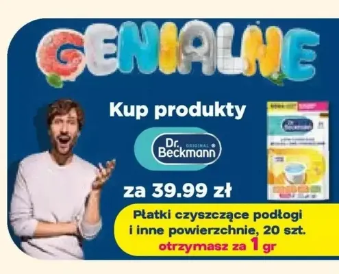 Płatki czyszczące podłogi i inne powierzchnie Dr. Beckmann promocja w Drogerie Natura