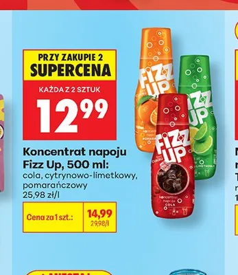 Koncentrat napoju Fizz Up pomarańczowy promocja w Biedronka