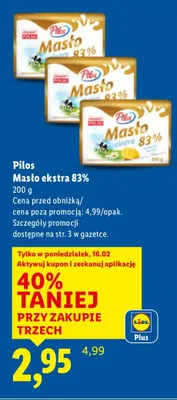 Masło ekstra 83% promocja w Lidl