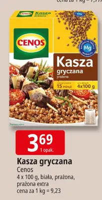 Kasza gryczana prażona Cenos promocja w Leclerc