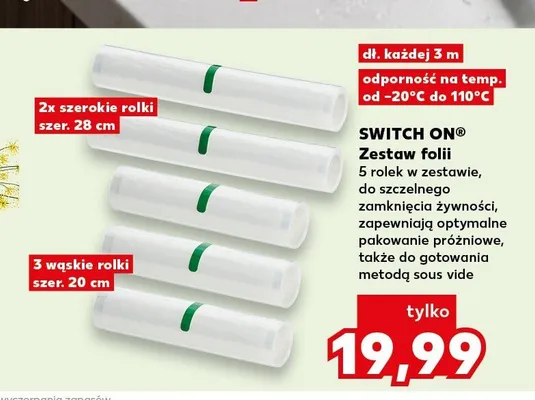 Zestaw folii Switch On promocja w Kaufland