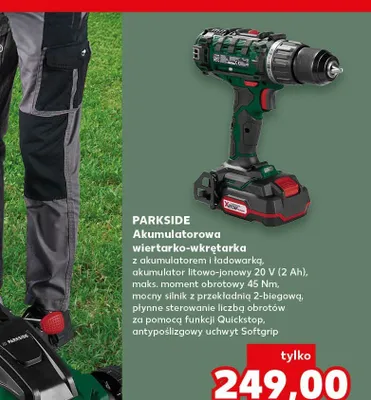 Akumulatorowa wiertarko-wkrętarka Parkside promocja w Kaufland