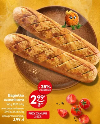 Bagietka czosnkowa promocja w Żabka
