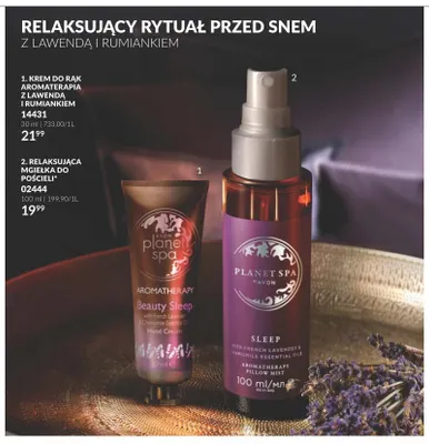 Krem do rąk aromaterapia z lawendą i rumiankiem Planet Spa promocja w AVON