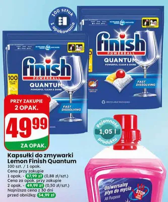 Kapsułki do zmywarki Lemon Finish Quantum promocja w Dino