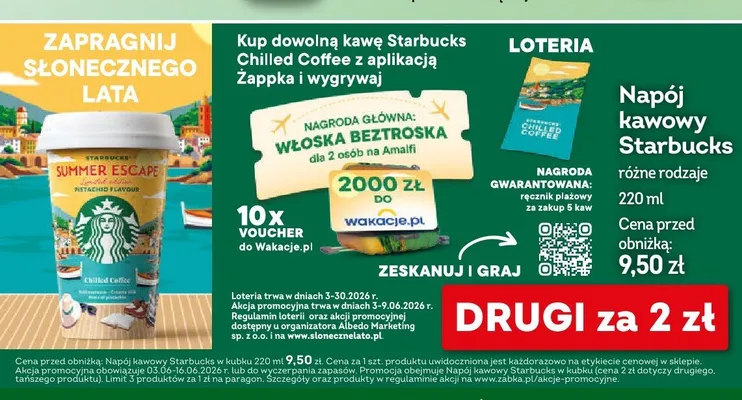 Napój kawowy Starbucks promocja w Żabka