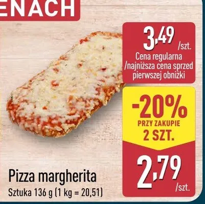 Pizza margherita promocja w Aldi
