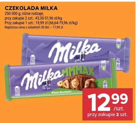 Czekolada Milka promocja w Stokrotka