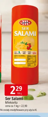 Ser Salami Mlekovita promocja w Leclerc
