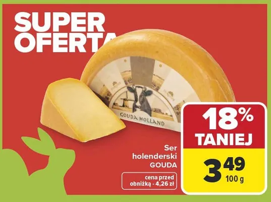 Ser holenderski gouda promocja w Carrefour Market