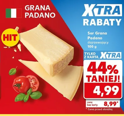 Ser Grana Padano dojrzewający promocja w Kaufland