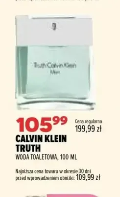 Woda toaletowa Calvin Klein Truth promocja w Drogerie Natura