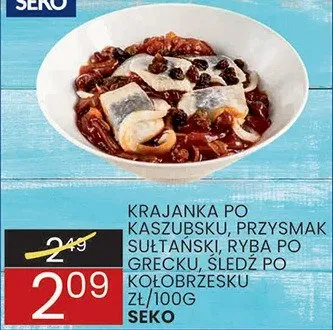 Krajanka po kaszubsku, przysmak leniwa, ryba po grecku, śledź po kołobrzesku promocja w Wafelek