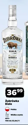 Wódka Żubrówka Biała promocja w Netto