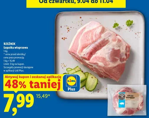 Łopatka wieprzowa promocja w Lidl