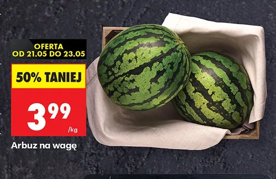 Arbuz na wagę promocja w Biedronka
