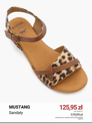 Sandały damskie Mustang promocja w Deichmann