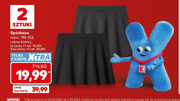 Spódnica dziecięca 2-pak promocja w Kaufland