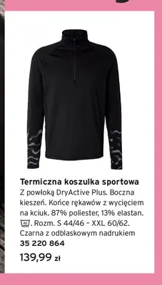 Termiczna koszulka sportowa promocja w Tchibo