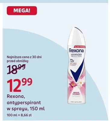 Antyperspirant w sprayu promocja w Rossmann