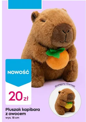 Pluszak kapibara z owocem promocja w Pepco