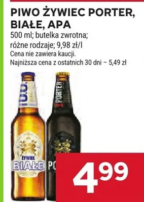 Piwo Żywiec Porter promocja w Stokrotka