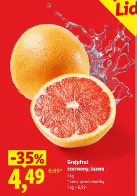 Grejpfrut czerwony luzem Ryneczek Lidla promocja w Lidl