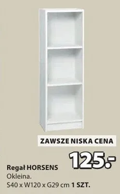 Regał Horsens okleina promocja w Jysk