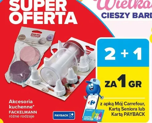 Akcesoria kuchenne różne rodzaje promocja w Carrefour