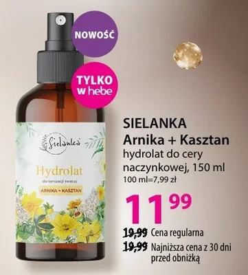 Hydrolat do cery naczynkowej Arnika + Kasztan promocja w Hebe
