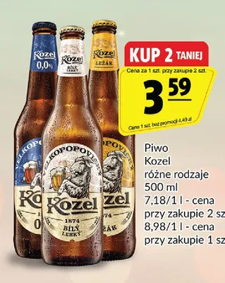 Piwo Kozel Ležák promocja w Prim Market