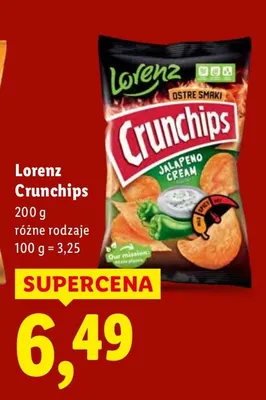 Chipsy Crunchips promocja w Lidl