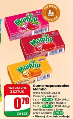 Guma rozpuszczalna różne rodzaje promocja w Dino