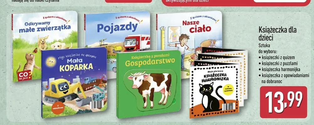 Książeczka dla dzieci harmonijka promocja w Aldi