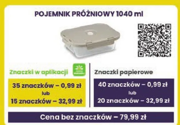 Pojemnik próżniowy WD Lifestyle 1040ml promocja w Stokrotka