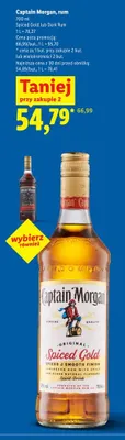 Rum Captain Morgan Spiced Gold promocja w Lidl