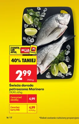 Świeża dorada patroszona Marinero promocja w Biedronka