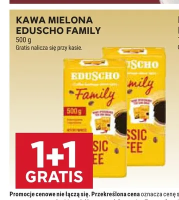 Kawa mielona Eduscho Family promocja w Stokrotka
