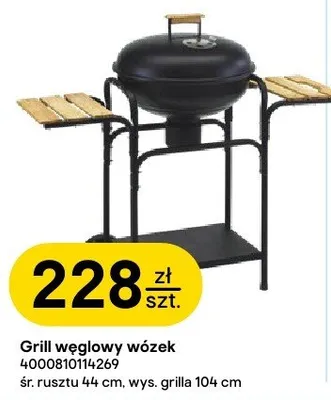 Grill węglowy wózek 4000810114269 promocja w Castorama