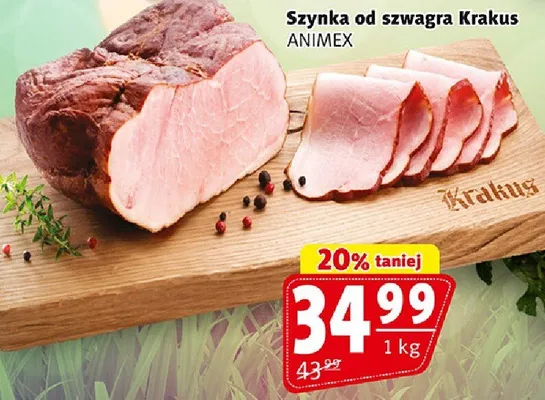 Szynka od szwagra Krakus Animex promocja w Prim Market