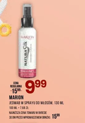 Jedwab w sprayu do włosów MARION promocja w Drogerie Natura