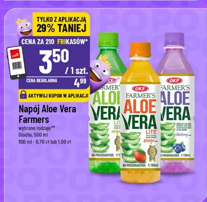 Napój Aloe Vera wybrane rodzaje promocja w POLOmarket