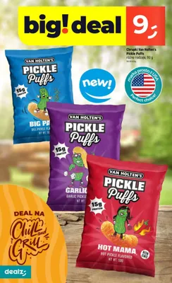 Chrupki Van Holten's Pickle Puffs promocja w Dealz