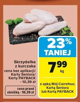 Skrzydełka z kurczaka promocja w Carrefour