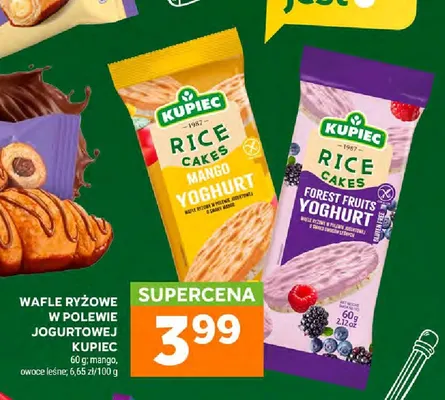 Wafle ryżowe w polewie jogurtowej Kupiec mango promocja w Stokrotka