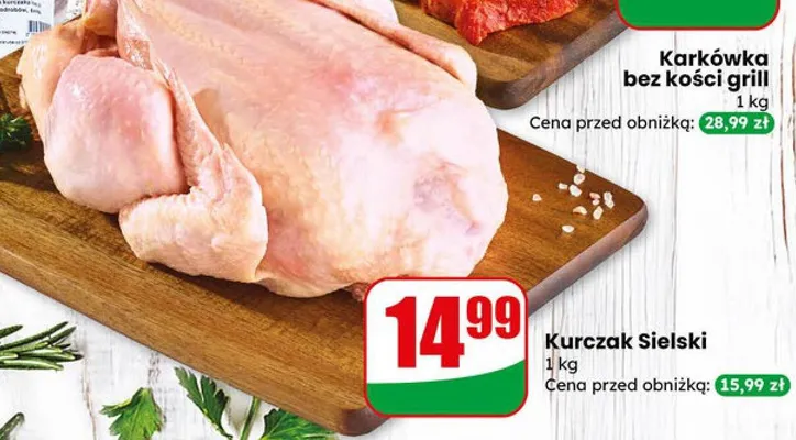 Kurczak sielski promocja w Dino
